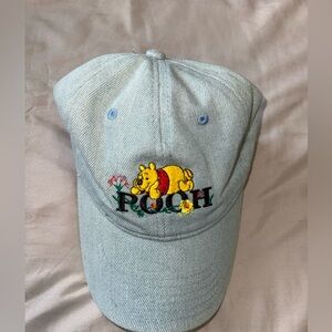 Disney Light Blue Denim Hat with Embroidery